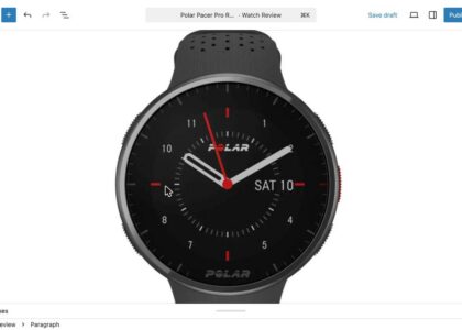 Polar Pacer Pro lightweight GPS running watch