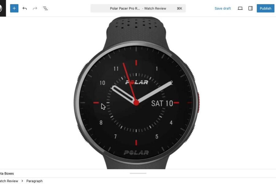 Polar Pacer Pro lightweight GPS running watch