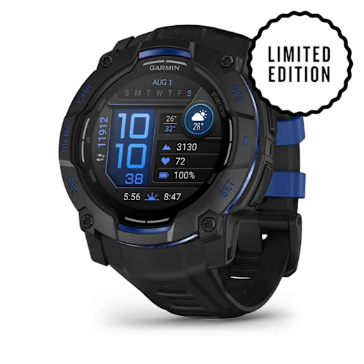 Garmin Instinct 3 AMOLED 50 mm rugged GPS smartwatch in black