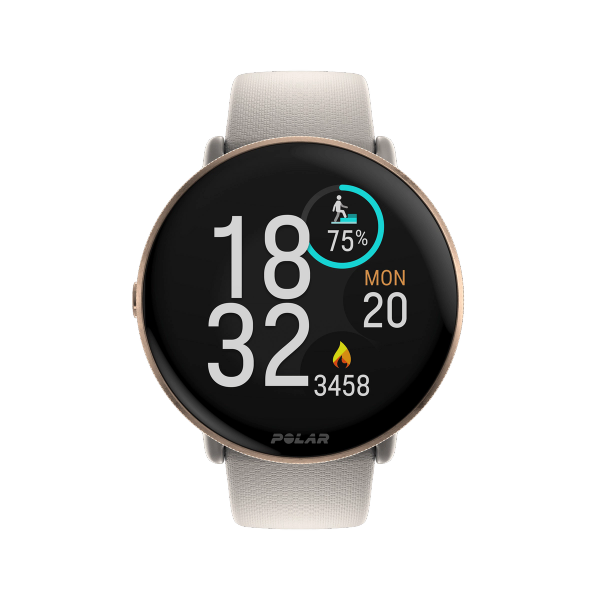 Polar Ignite 3 Greige Sand lightweight AMOLED fitness watch